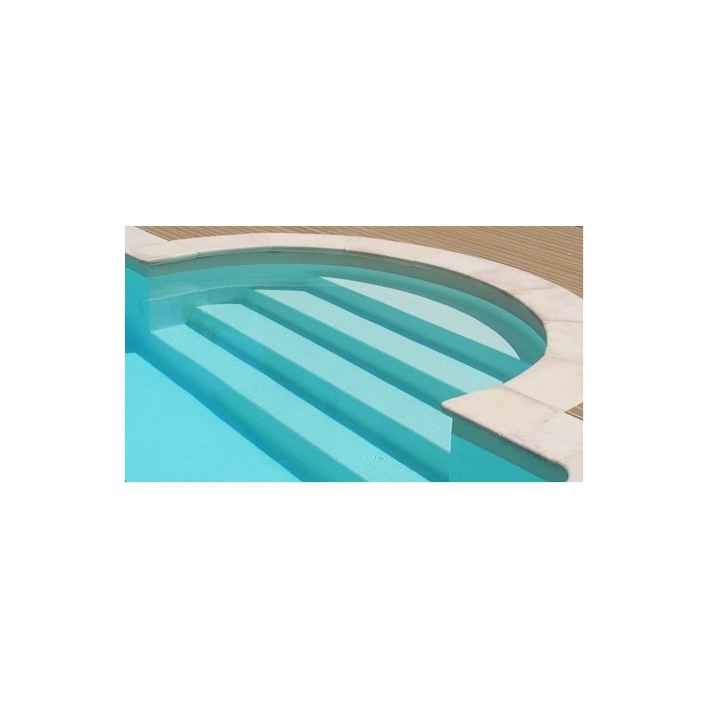 Feuille de pierre en piscine, sur neuf ou ancien, droit ou courbe.